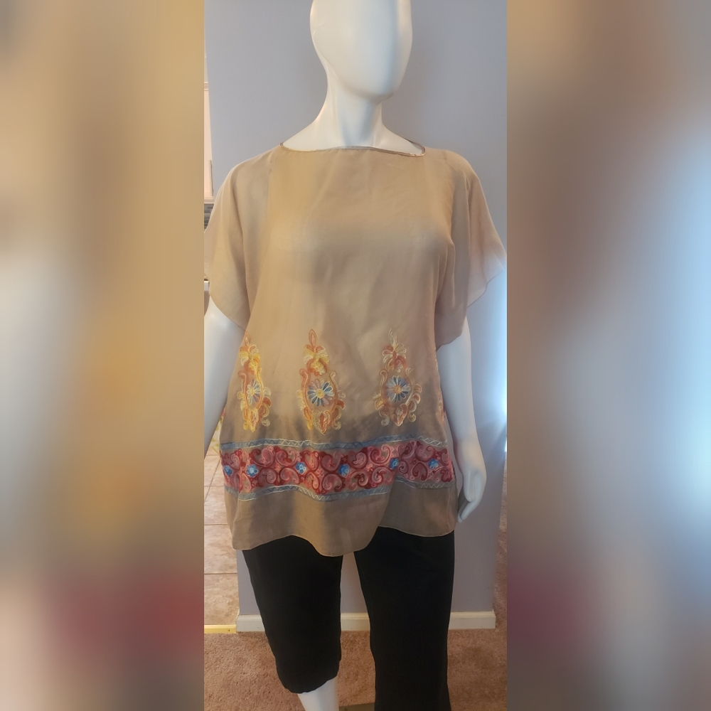 Lightweight Embroidered Tunic